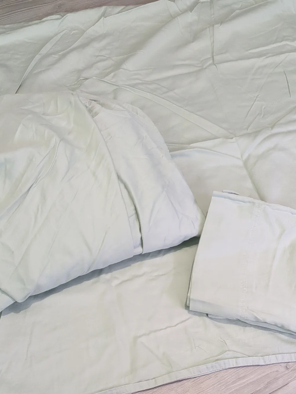 Organi Purely Organic Seafoam Green 3 Piece Sheet Set 100% Organic Cotton